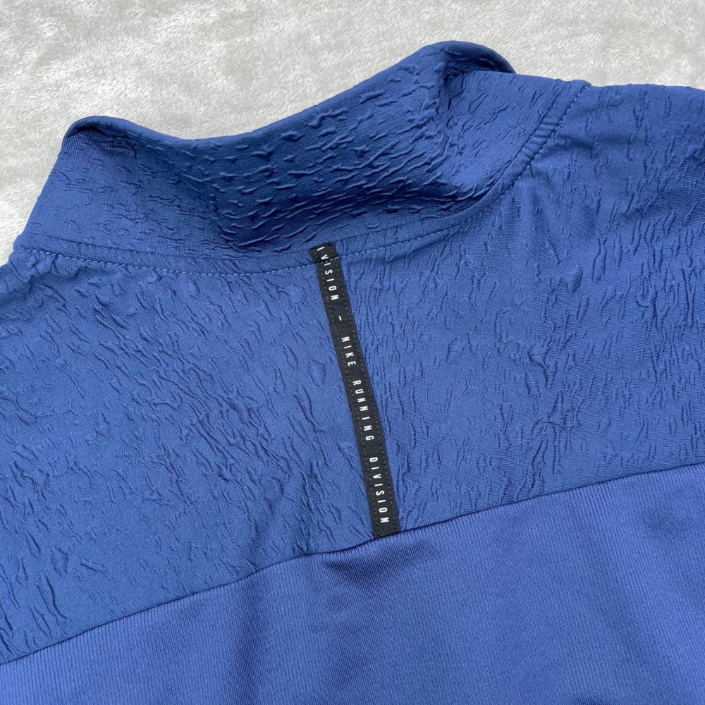 Nike Element Running Division Pullover Mens XL Navy Dri-FIT Stretch Quarter Zip - Picture 12 of 12